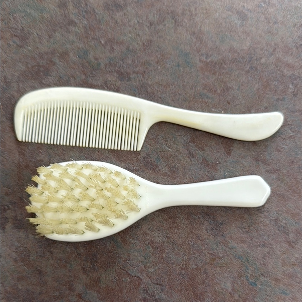 Vintage Comb and Brush Set